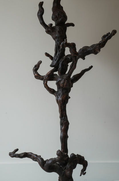 Grape Vine Burr Wood Floor Lamp