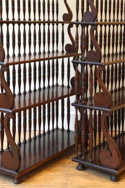 Pair of Waterfall Bookcases