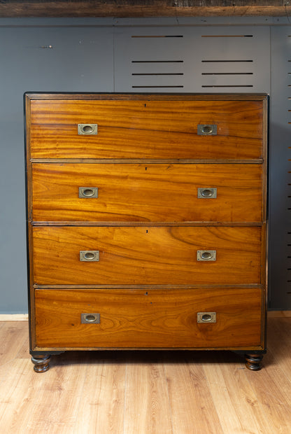 19th Century Two-Part Campaign Chest.