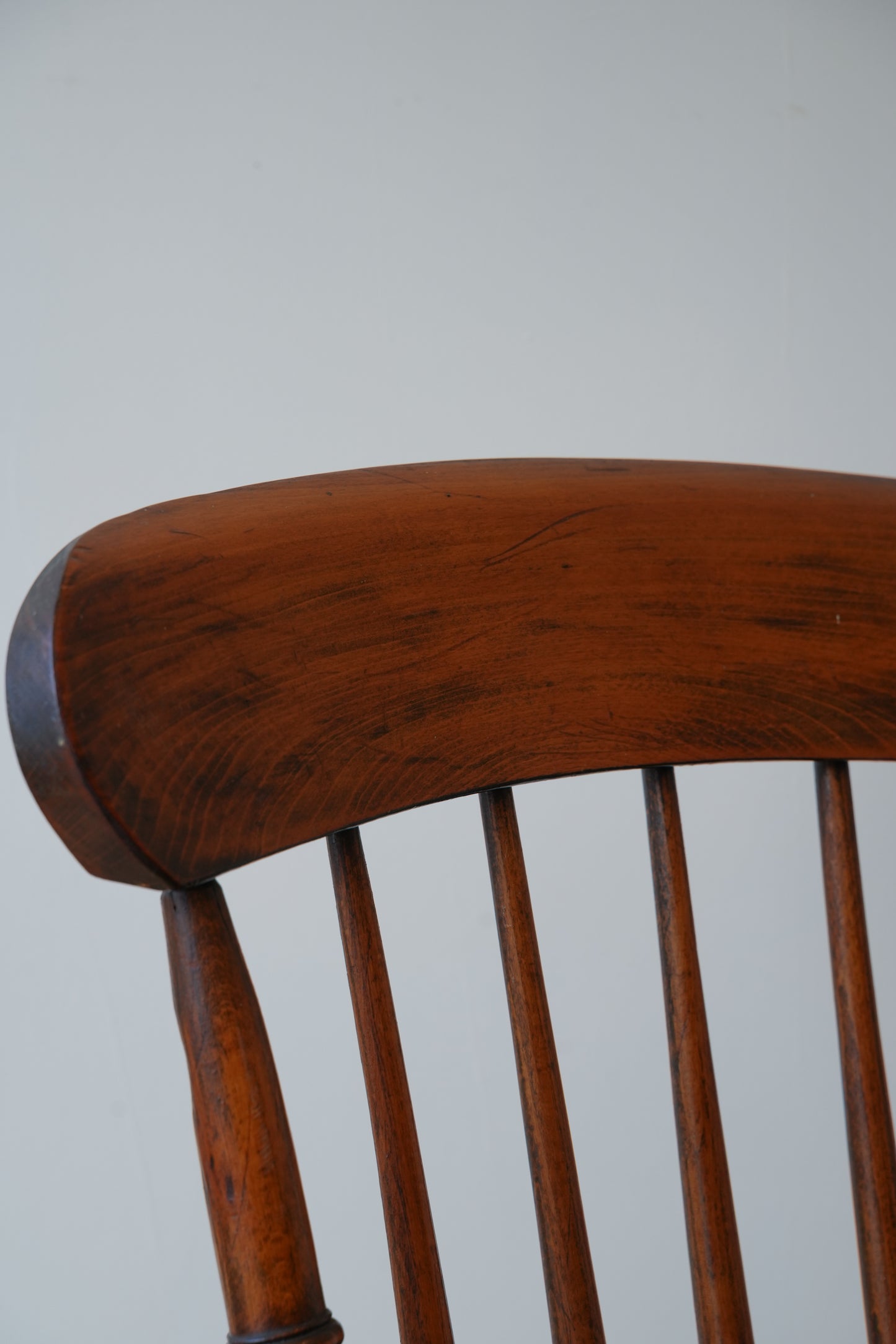 Farmhouse stick back chair.