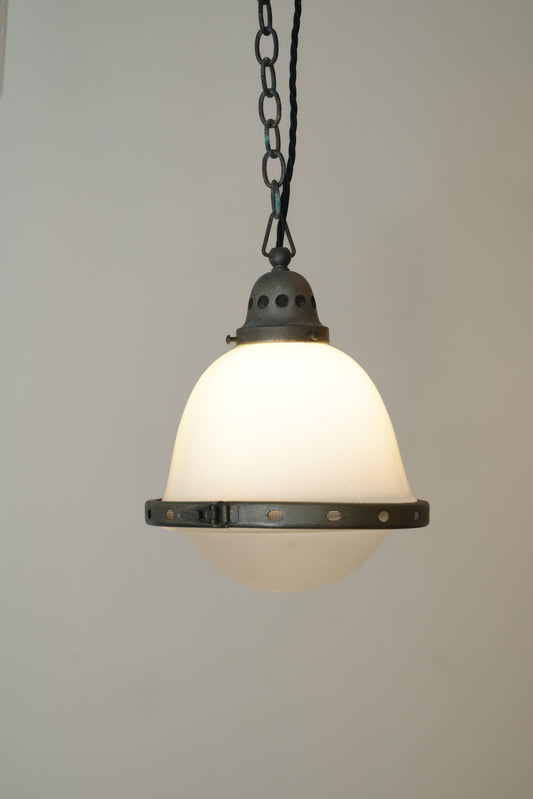 Belgian Opaline Pendant Light