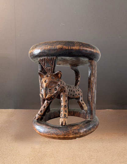 African Leopard Stool