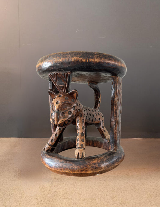 African Leopard Stool