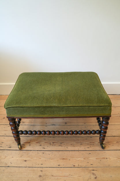 Early 19th C Bobbin Footstool