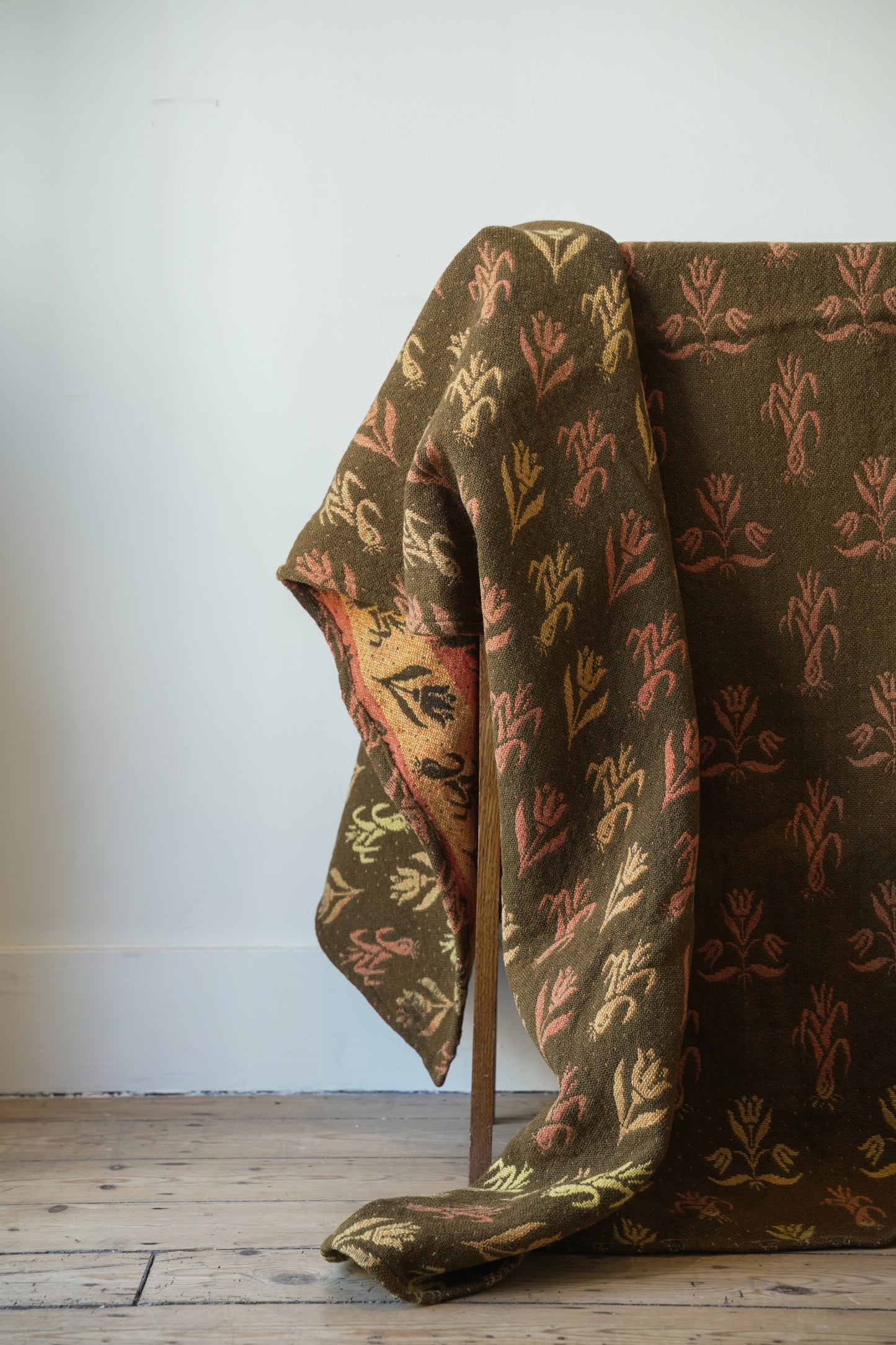 19th C Leeks & Daffodils Welsh Blanket