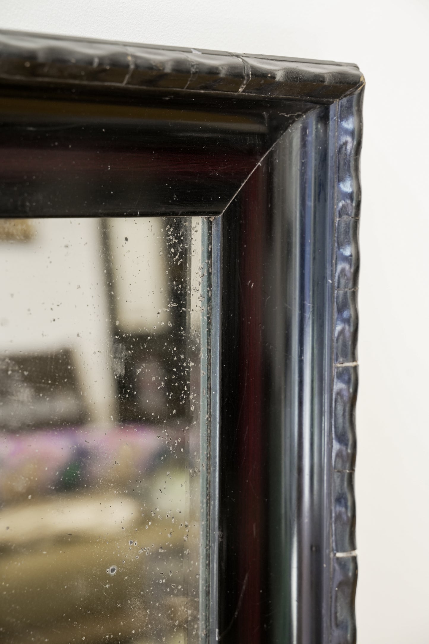 Rippled Framed Flemish Antique Mirror