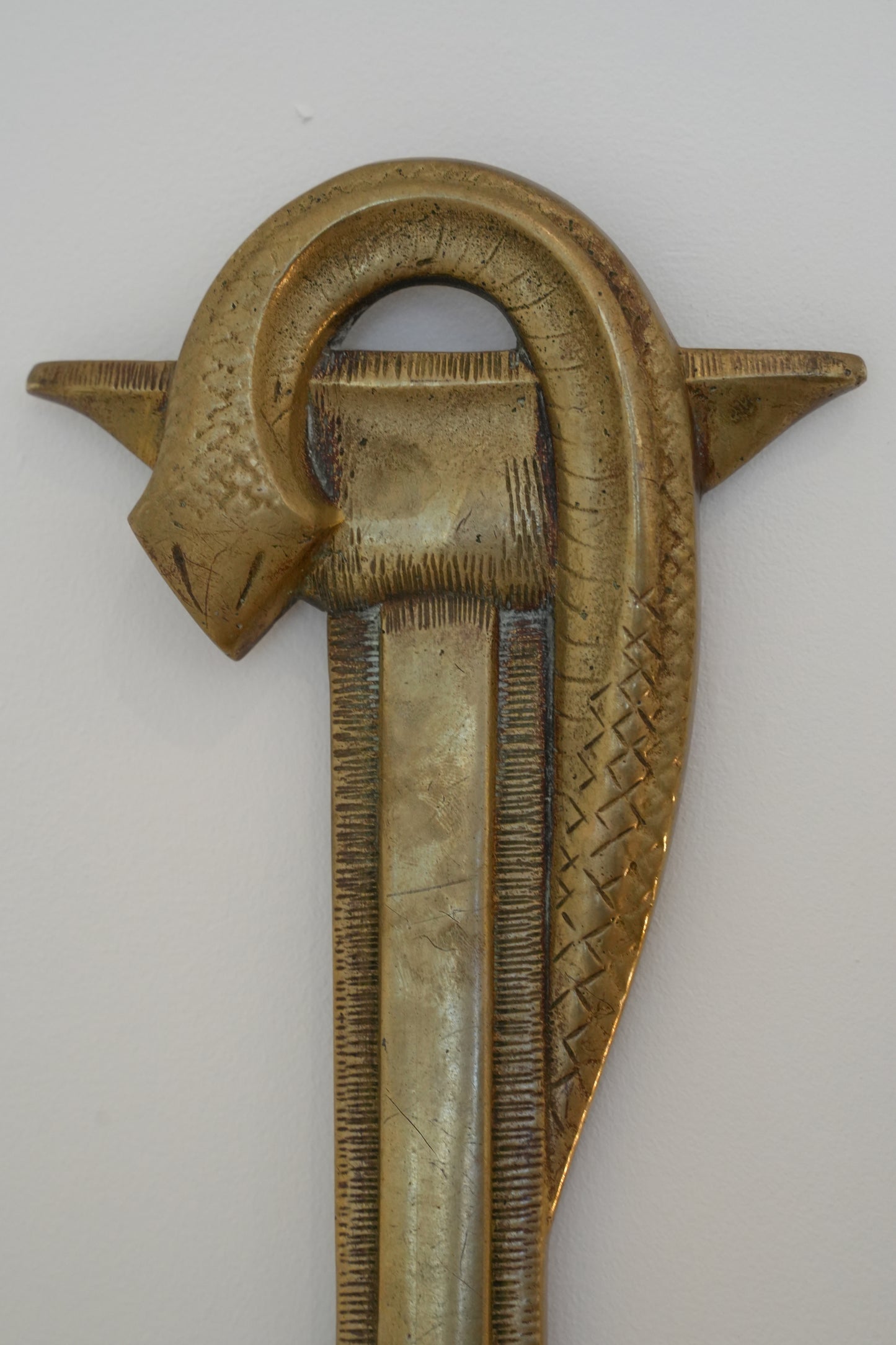 Pair of French Art Deco apothecary door handles.