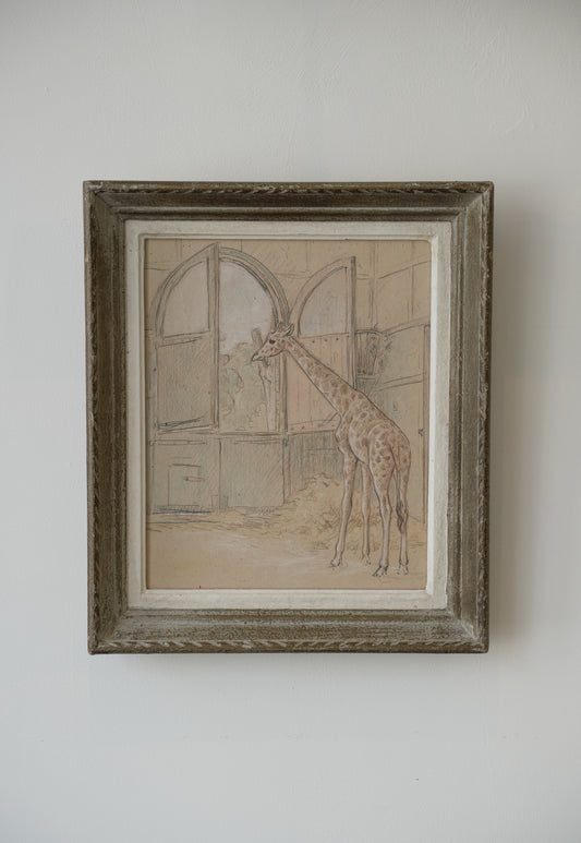 Stefani Melton Fisher (1894–1963) - Original Giraffe Study.