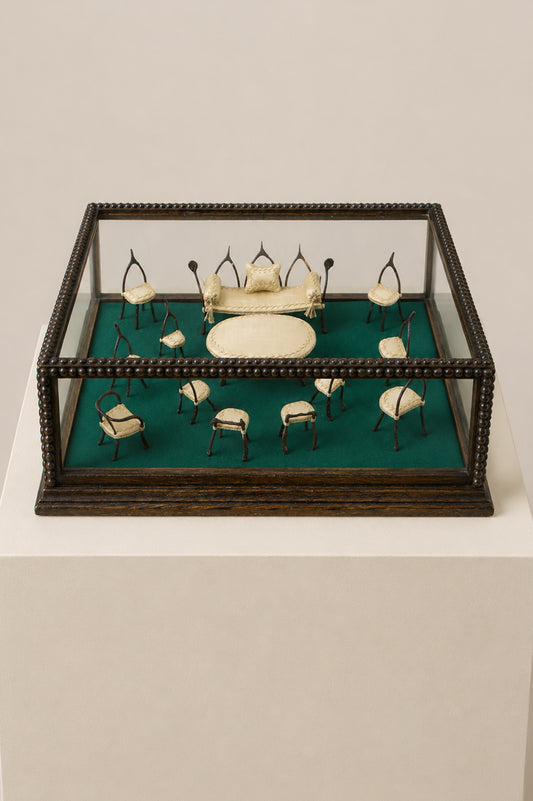 Late Victorian Miniature Wishbone Salon Suite.