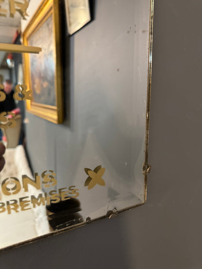 Victorian Pharmecy Advertising Mirror
