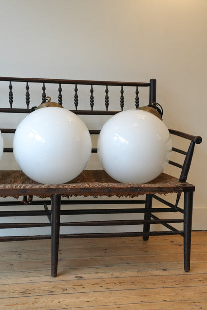 3 x XL Opaline Pendant Lights