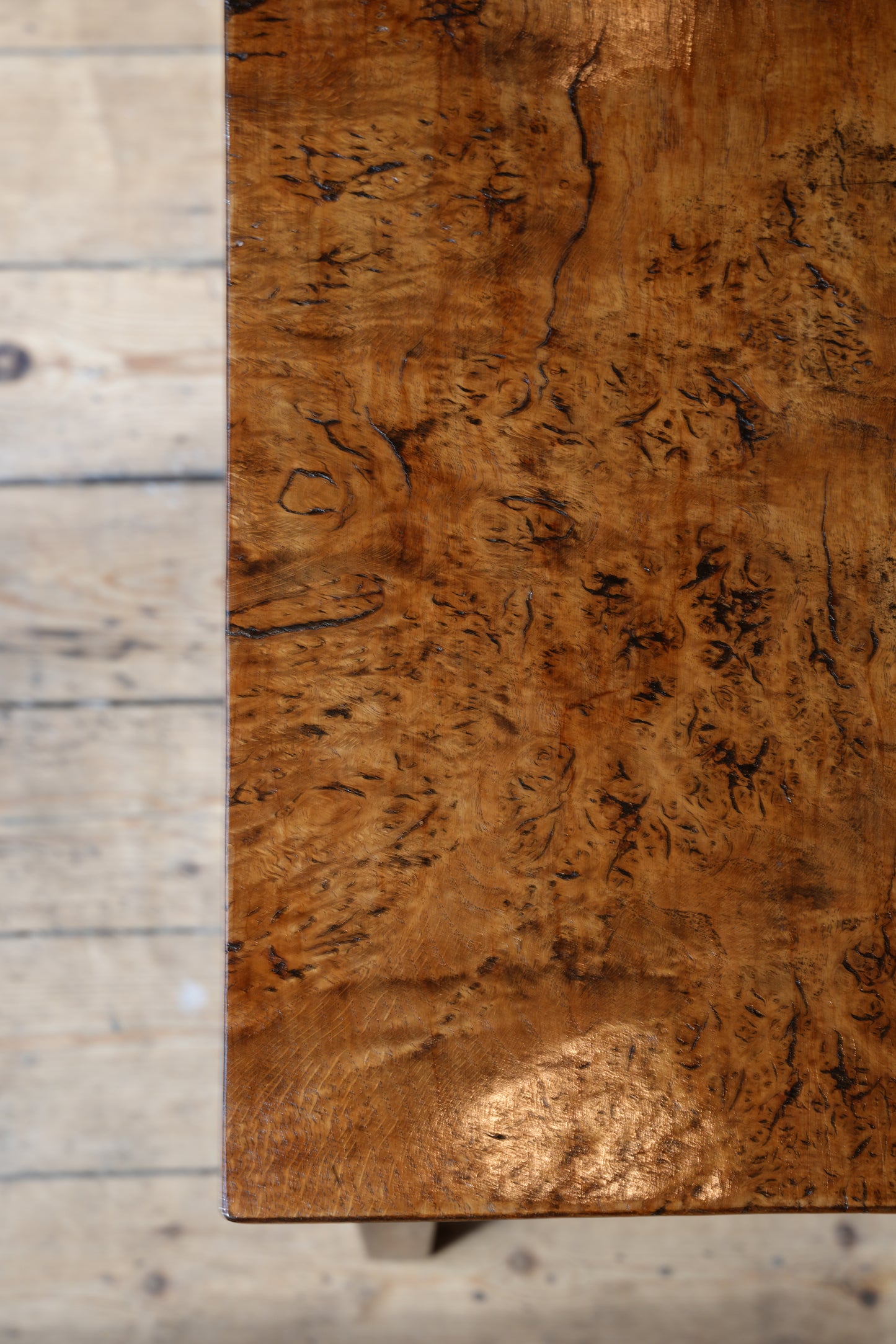 Burr Wood Console / Side Table