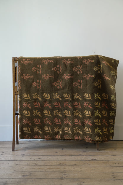 19th C Leeks & Daffodils Welsh Blanket