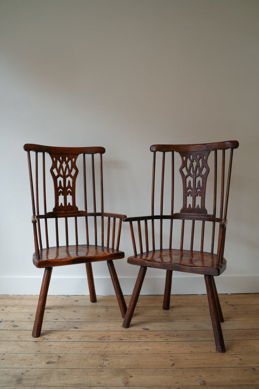 Pair of Windsor chairs