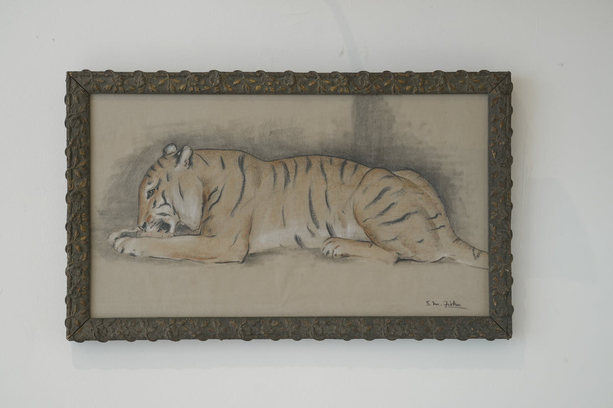 Pair of Tiger studies. Stefani Melton Fisher (1894-1963).