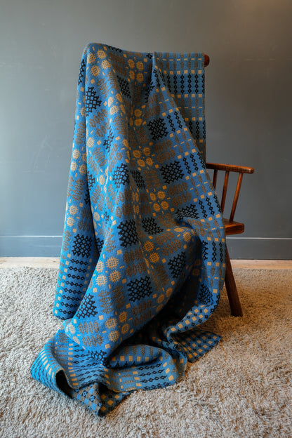 Blue Welsh blanket