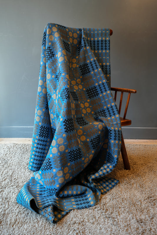 Blue Welsh blanket