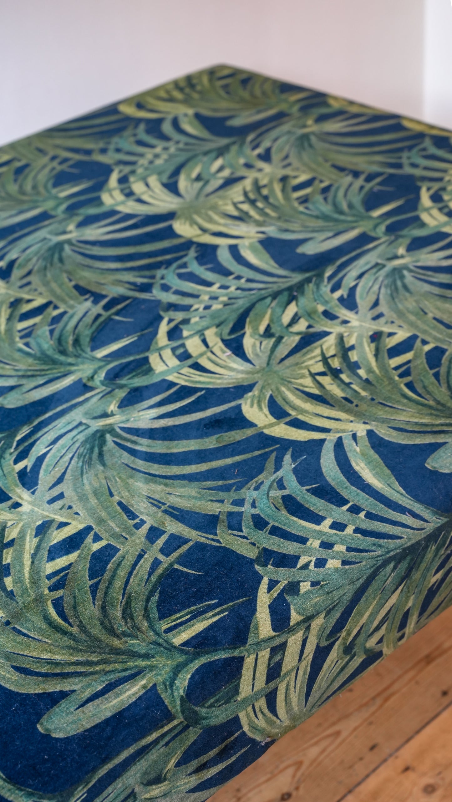 Extra large upholstered ottoman footstool