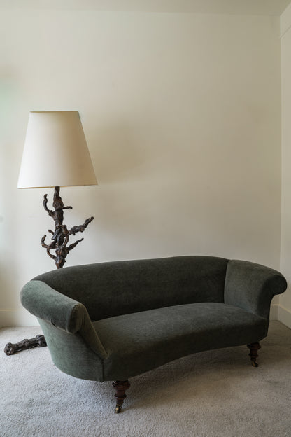 Grape Vine Burr Wood Floor Lamp