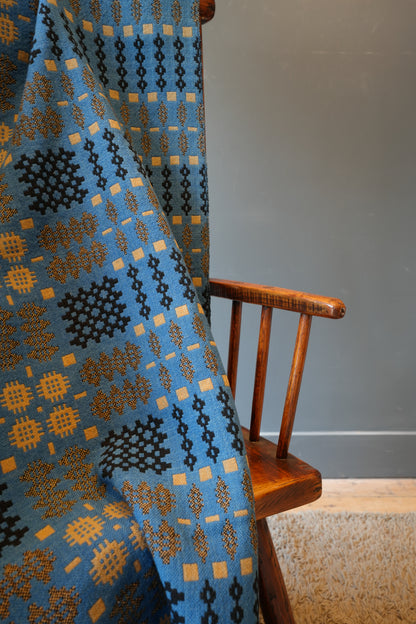 Blue Welsh blanket