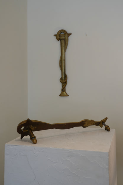 Pair of French Art Deco apothecary door handles.