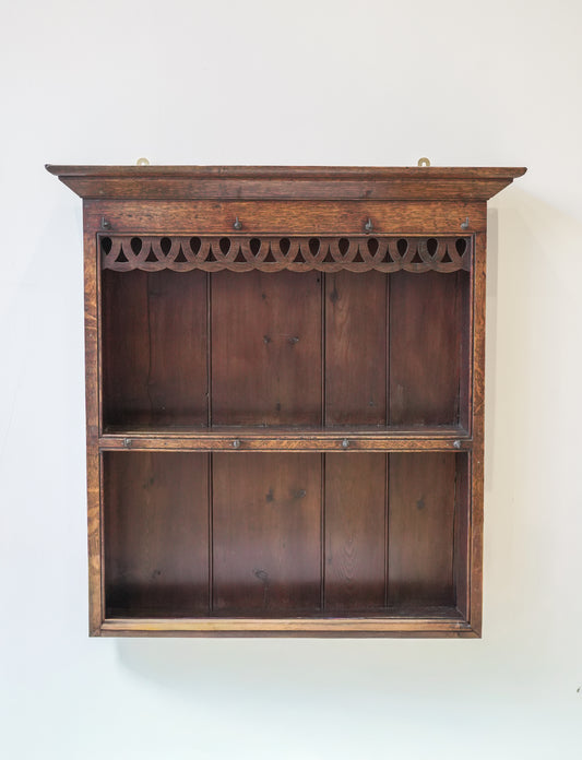 Pierced Fretwork 18th century Welsh Wall Shelves.