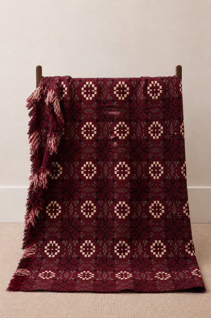 Portcullis Caernarfon Welsh Blanket.