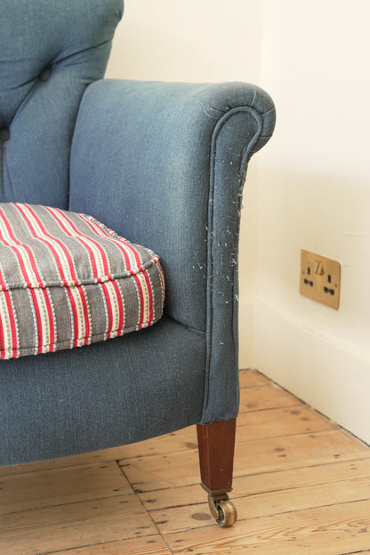 Howard & Sons “Woodstock” Style Armchair.