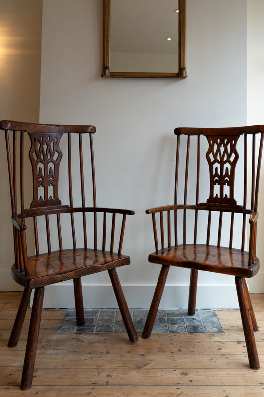 Pair of Windsor chairs