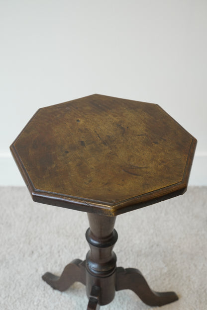 19th C Oak & Fruitwood Occasional Table