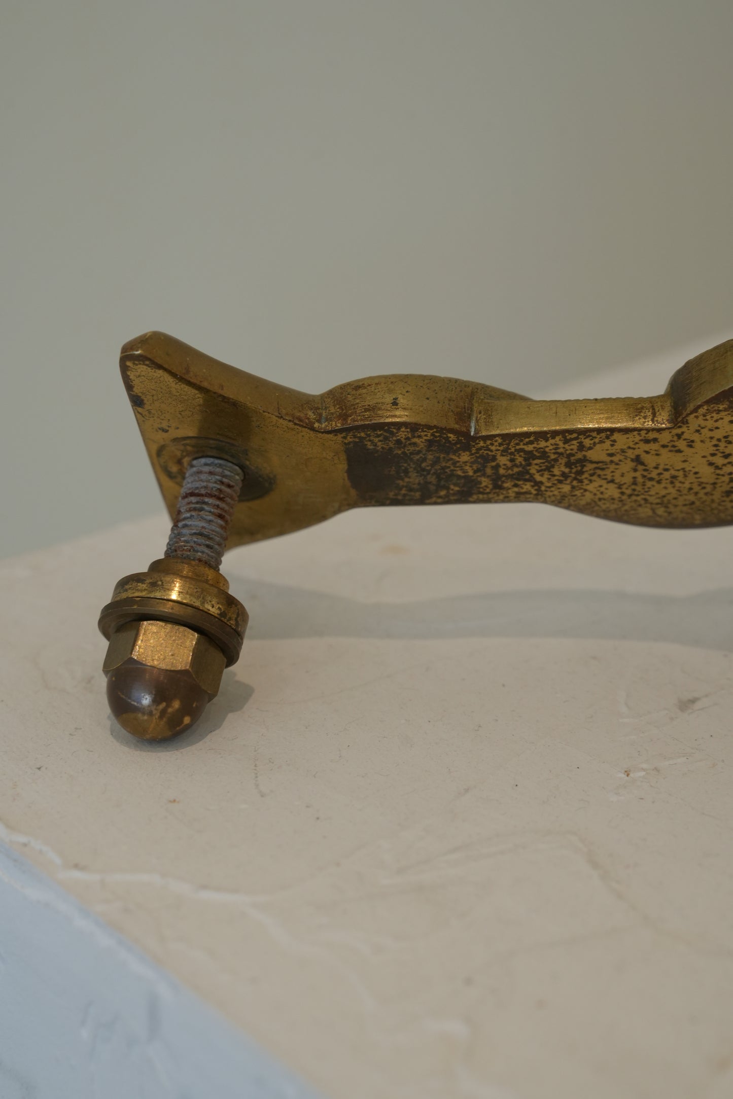 Pair of French Art Deco apothecary door handles.