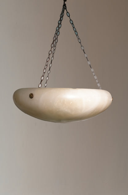 Alabaster plaffonier ceiling light