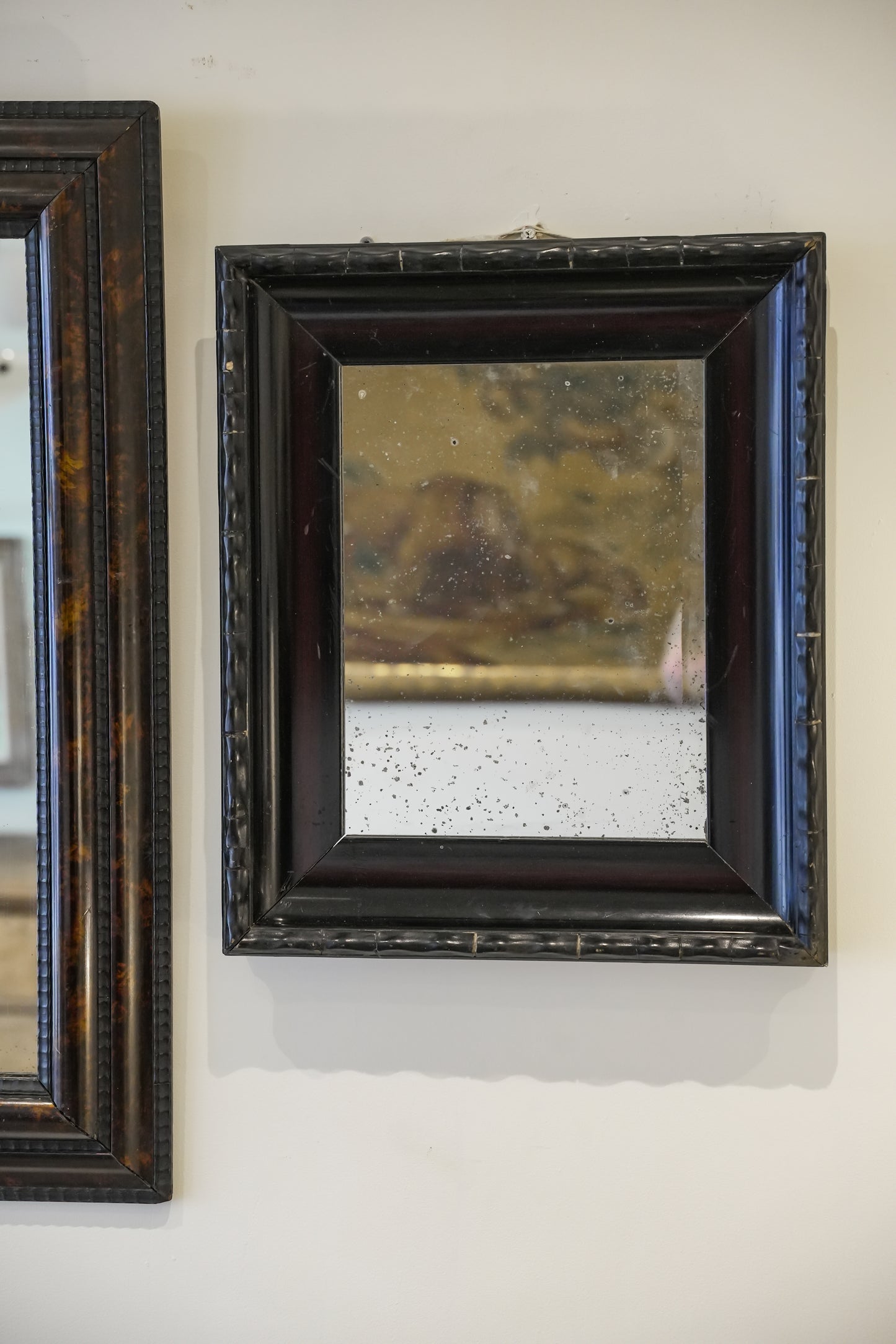 Rippled Framed Flemish Antique Mirror