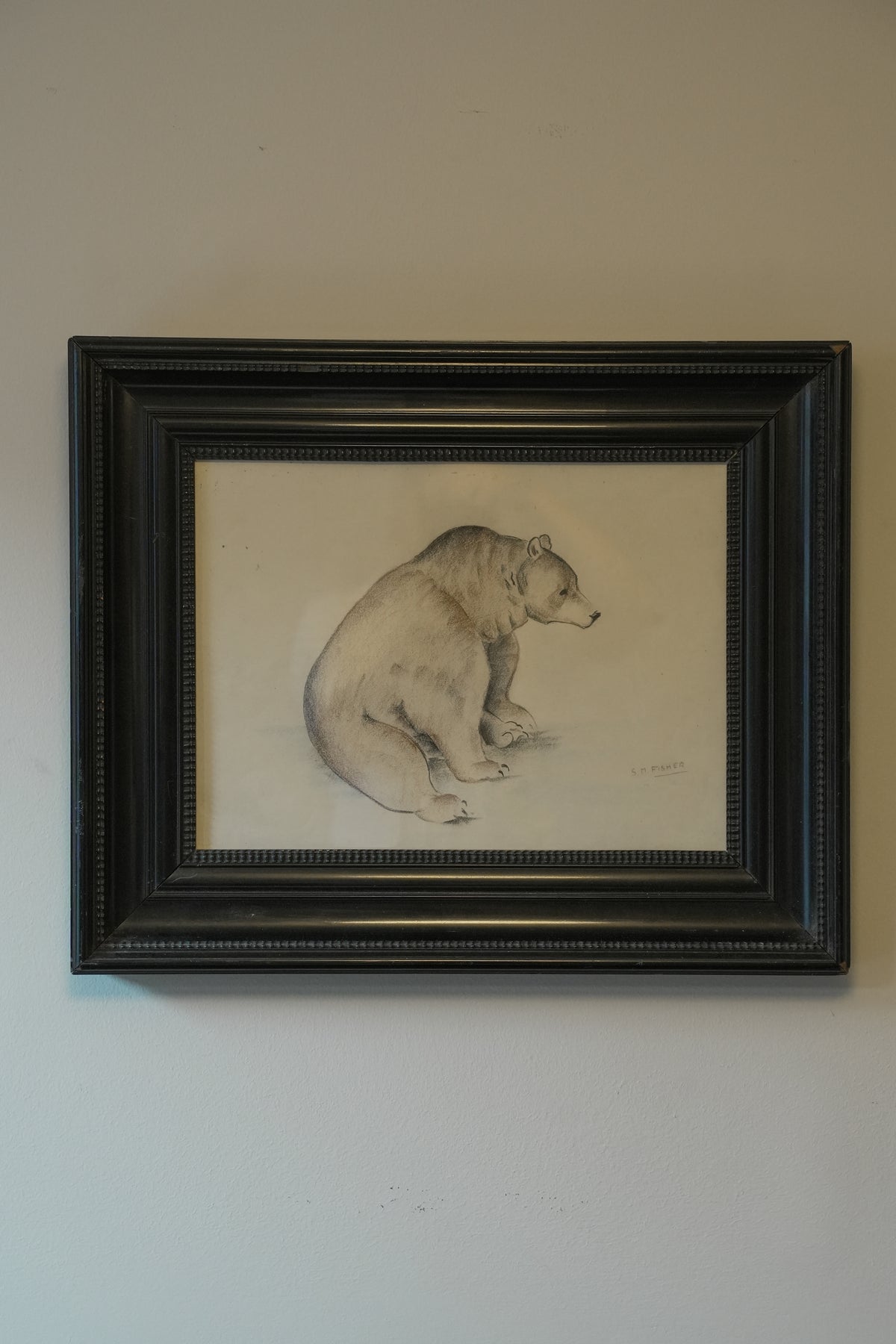 Large Bear Drawing. Stefani Melton Fisher.