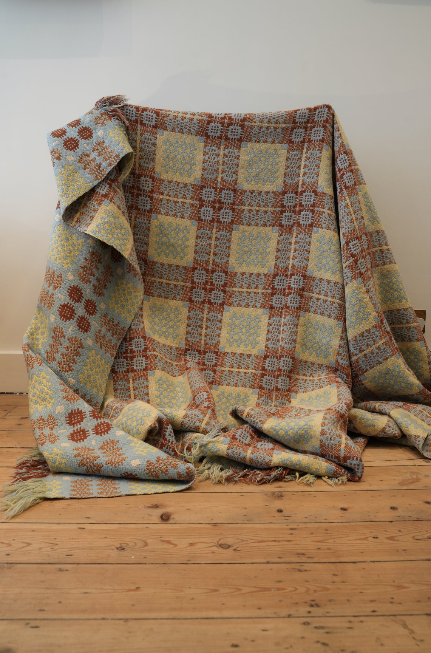 Vintage 20th Century Traditional Welsh Blanket