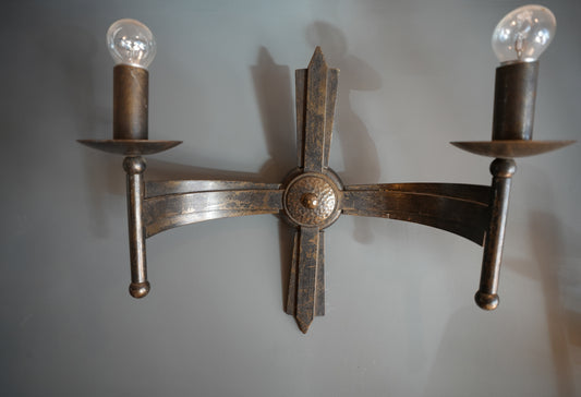 Vintage Wrought Iron Wall Lights
