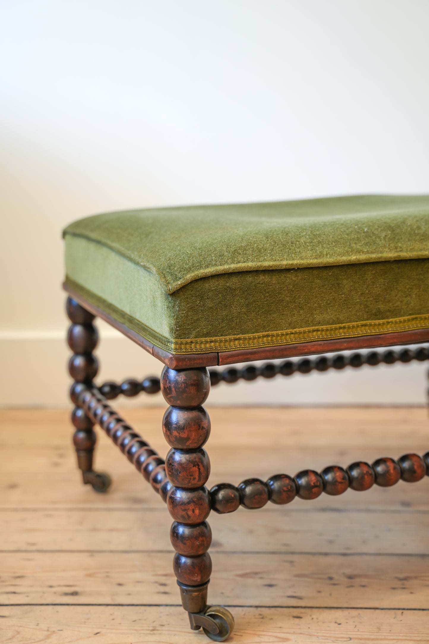 Early 19th C Bobbin Footstool