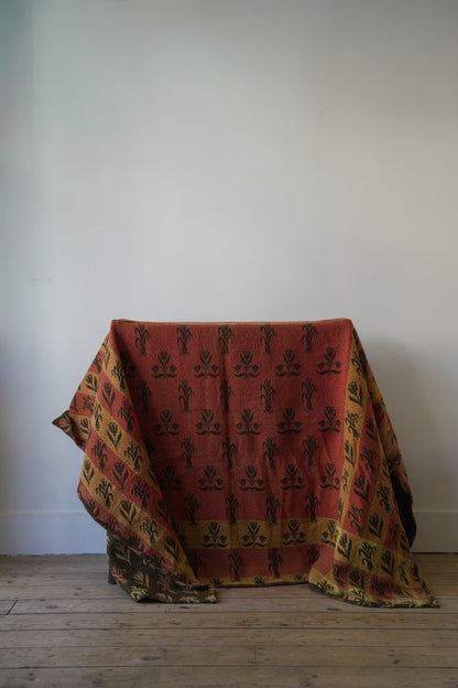 19th C Leeks & Daffodils Welsh Blanket