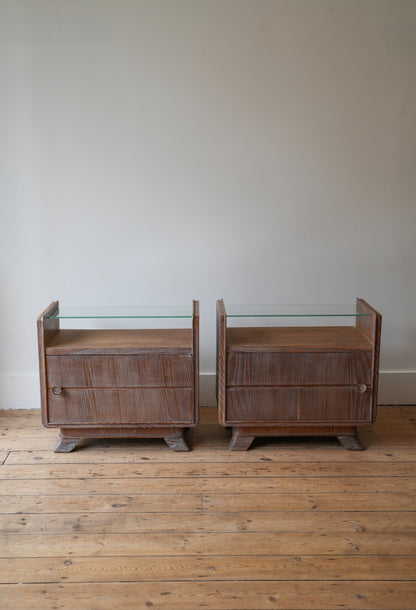 A pair of bedside cupboards by Guglielmo Ulrich.