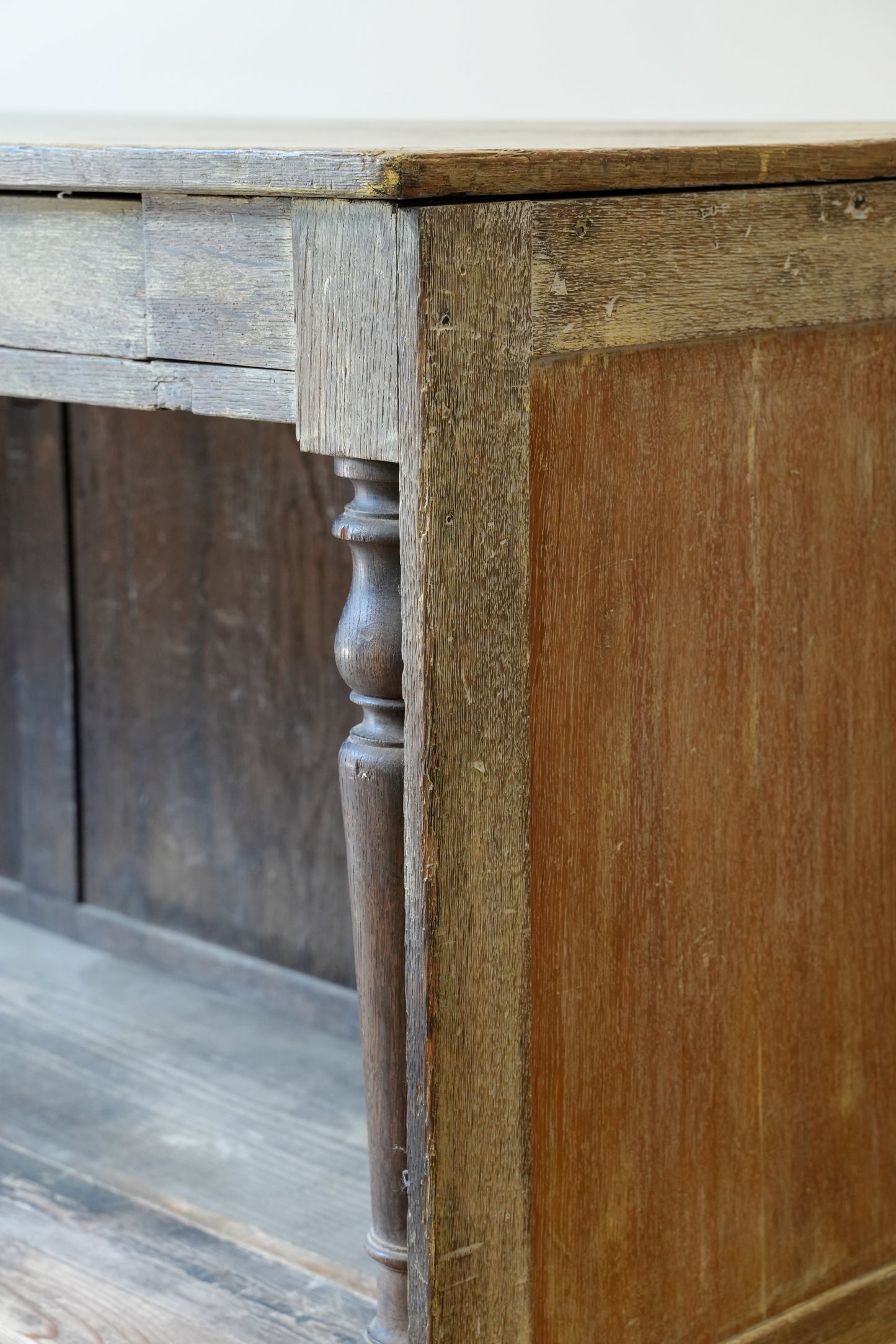 Antique French shop counter.