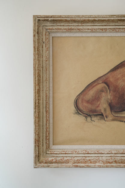 Large Bison study by Stefani Melton Fisher (1894-1963).
