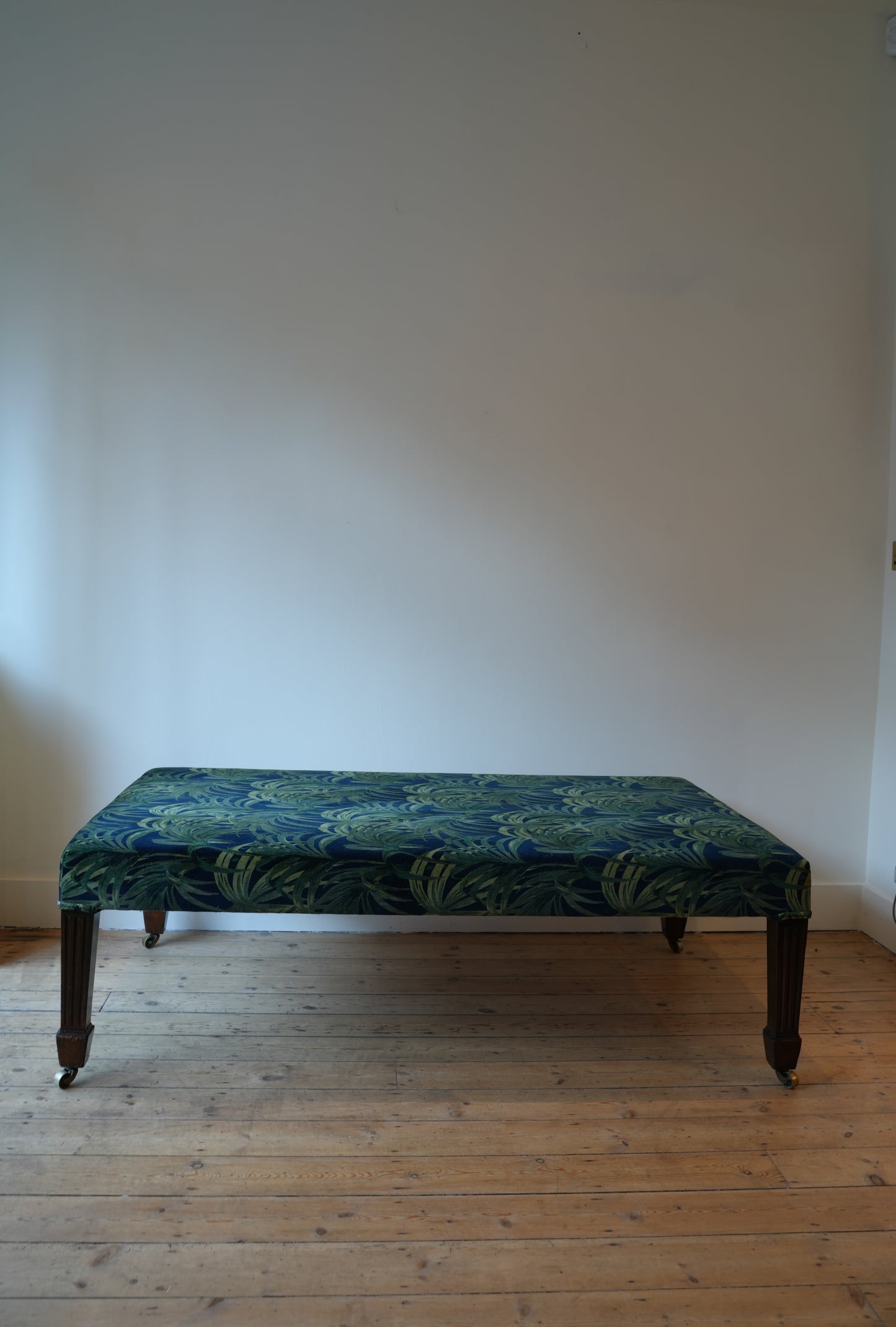 Extra large upholstered ottoman footstool