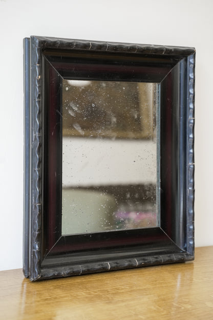 Rippled Framed Flemish Antique Mirror