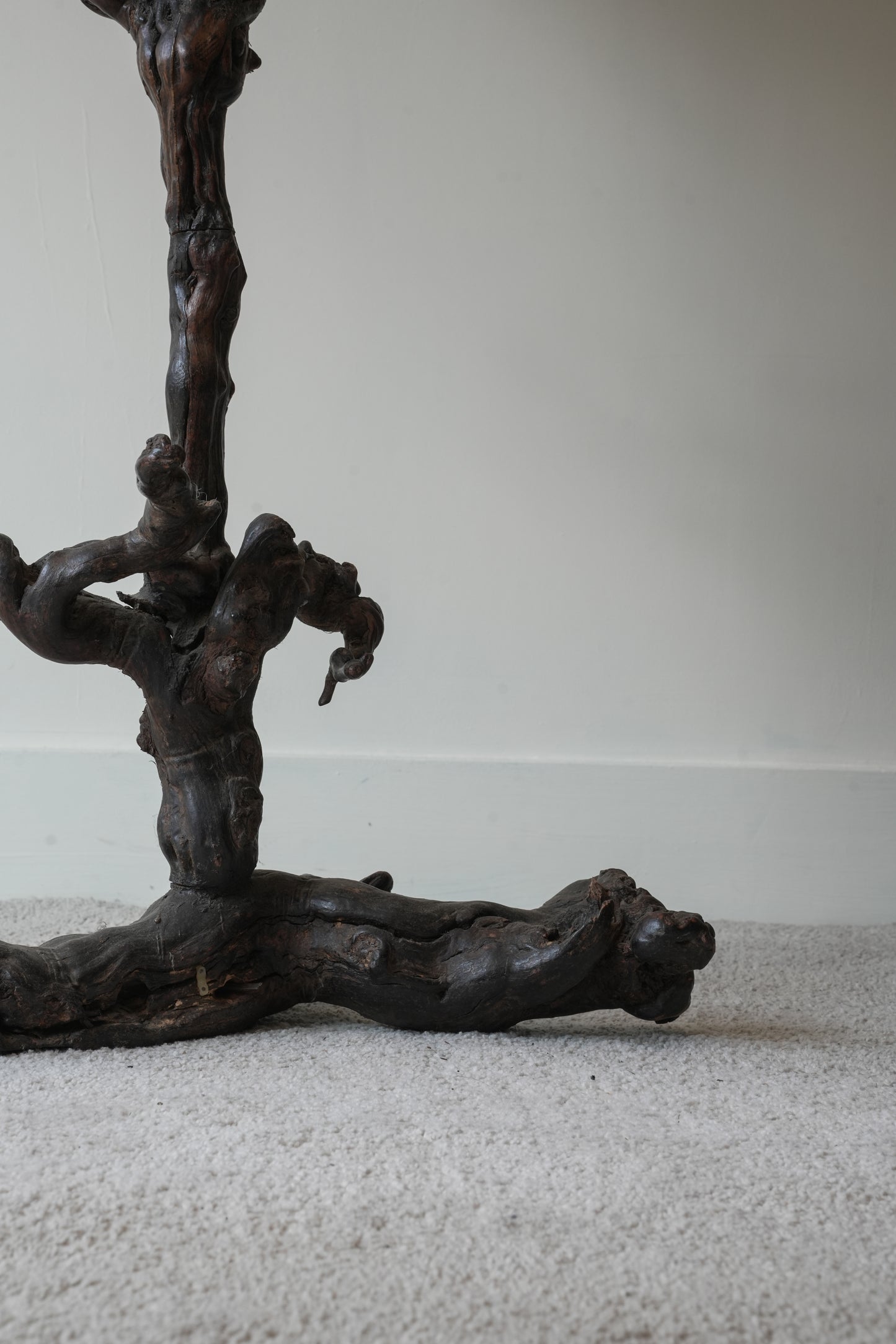 Grape Vine Burr Wood Floor Lamp