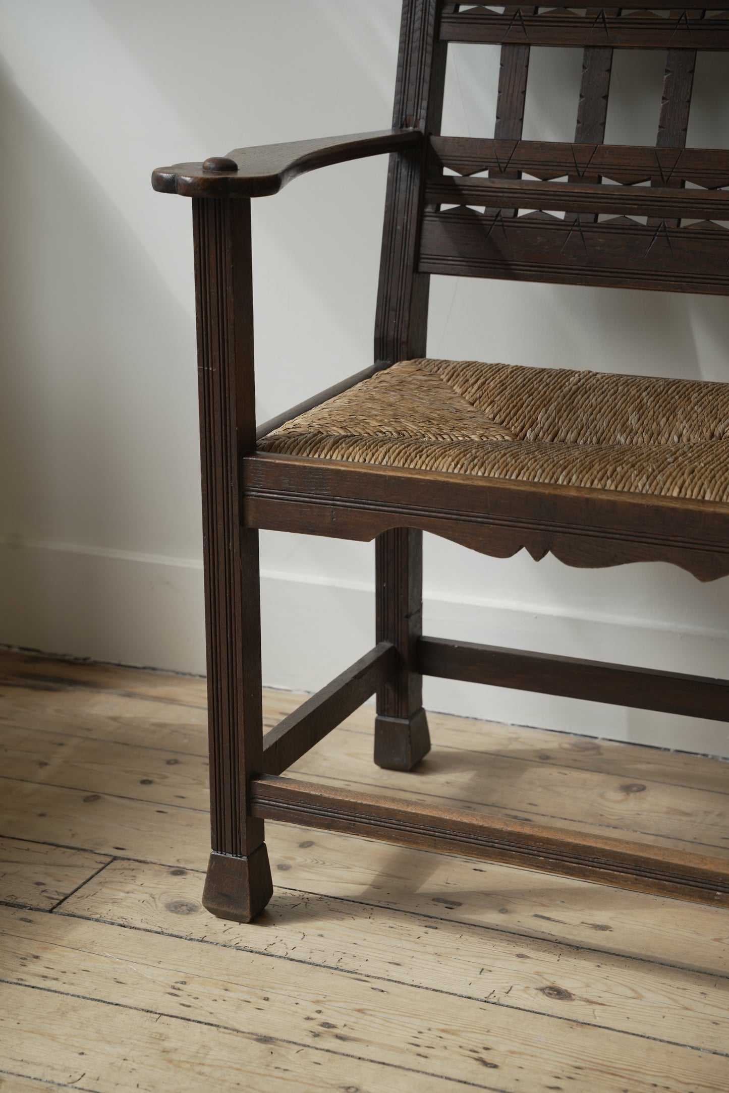 Jugendstil settle / bench.