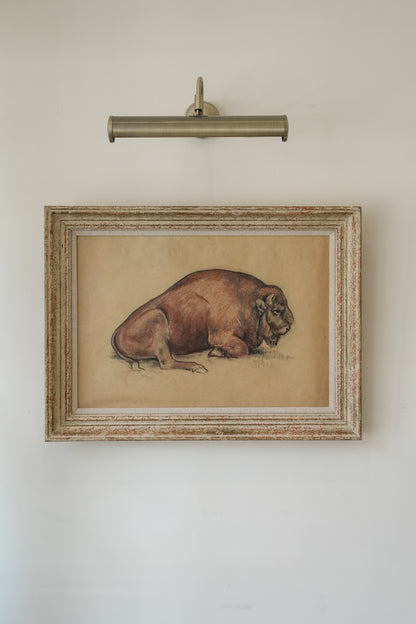 Large Bison study by Stefani Melton Fisher (1894-1963).
