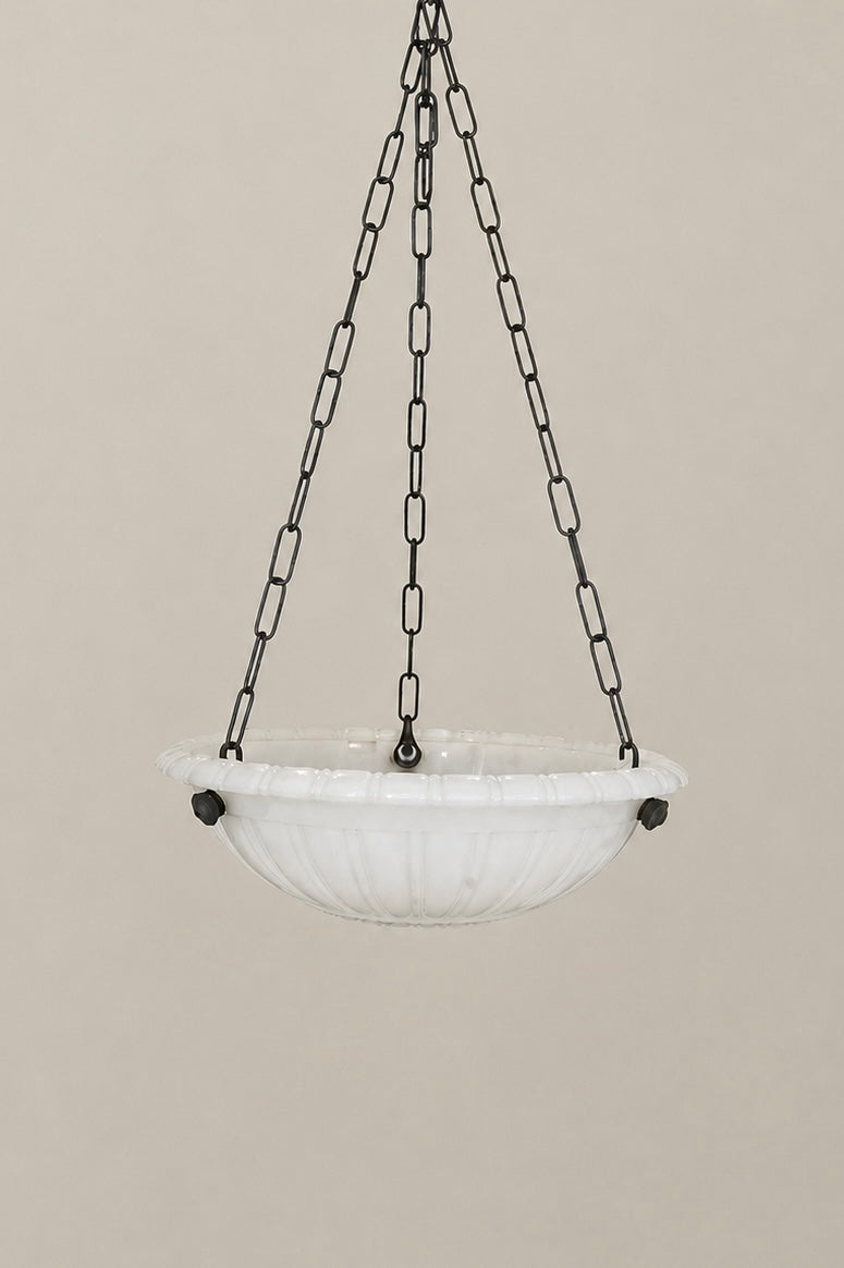 Thick Moonstone Pendant Light.