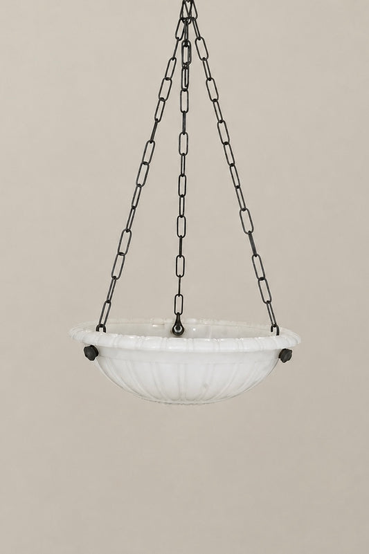 Thick Moonstone Pendant Light.