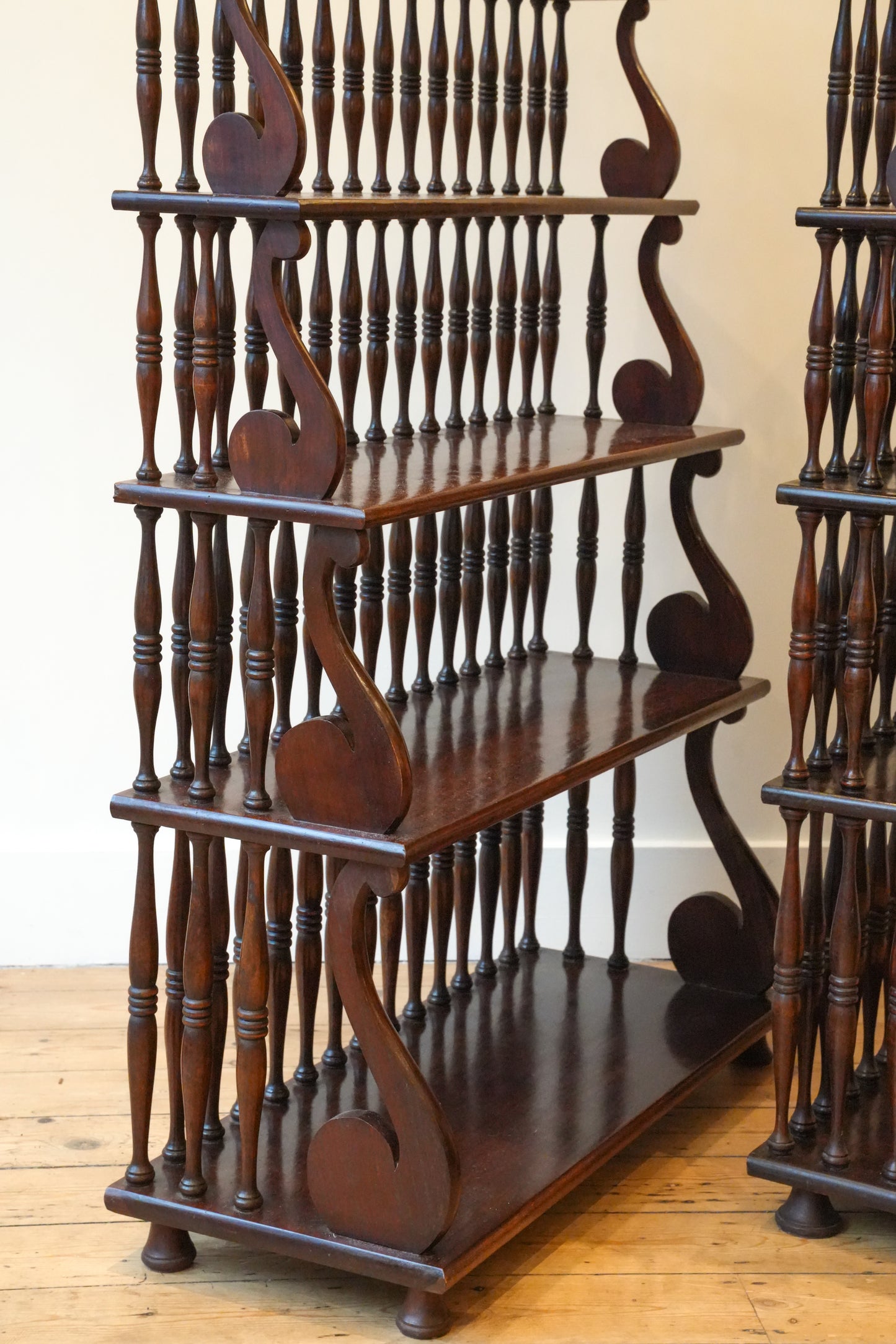 Pair of Waterfall Bookcases