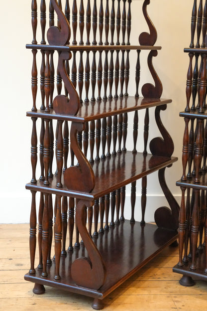 Pair of Waterfall Bookcases